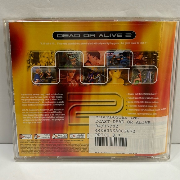 Dead or Alive 2 Sega Dreamcast Game - Picture 2 of 4